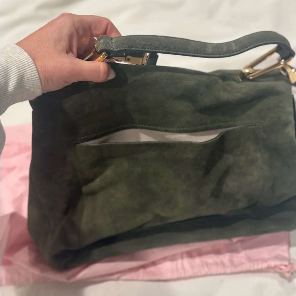 Liya green suede tote bag Coccinelle - Picture 4 of 5